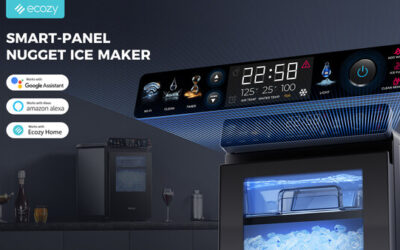 ecozy Launches Smart Nugget Ice Maker with IceLumix Full-Color Panel